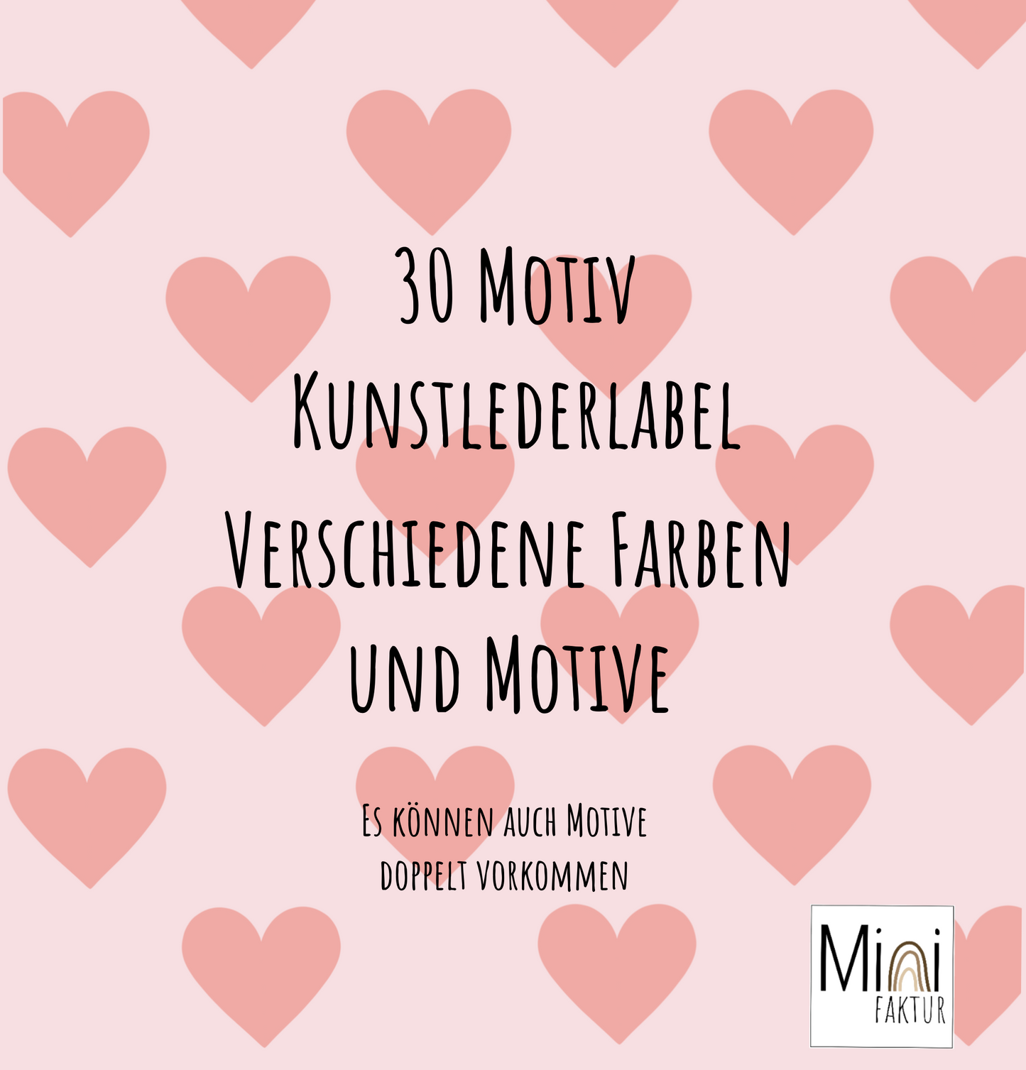 Happy Box Kunstlederlabel Motiv